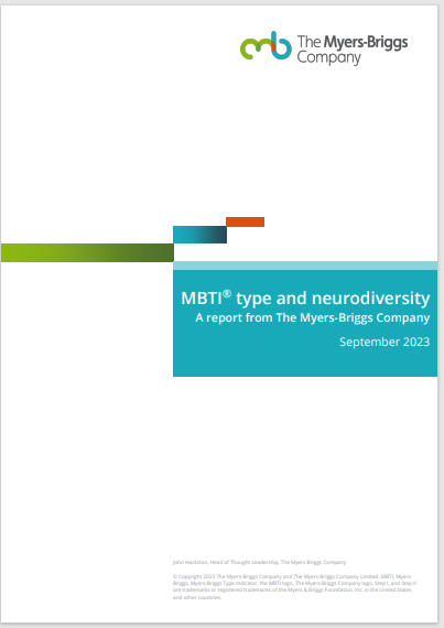 MBTI type and neurodiversity